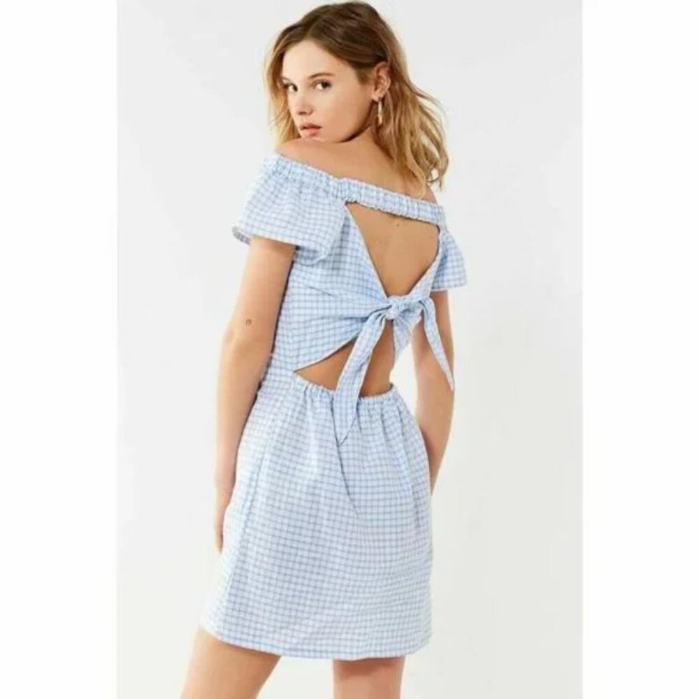 Cleobella Lou Lou Blue Gingham Dress